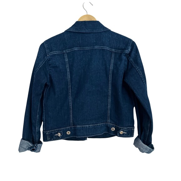 Levi's Dark Denim Jacket Size Medium - Picture 3 of 11